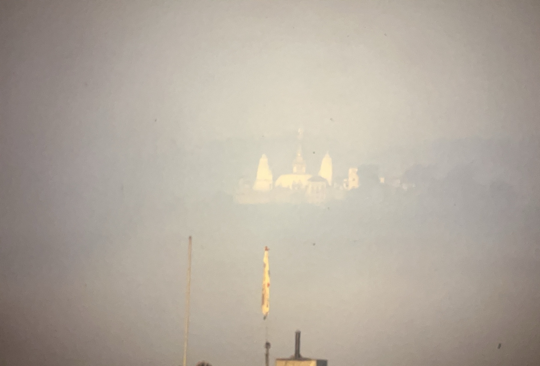 Swayambhunath through the mist