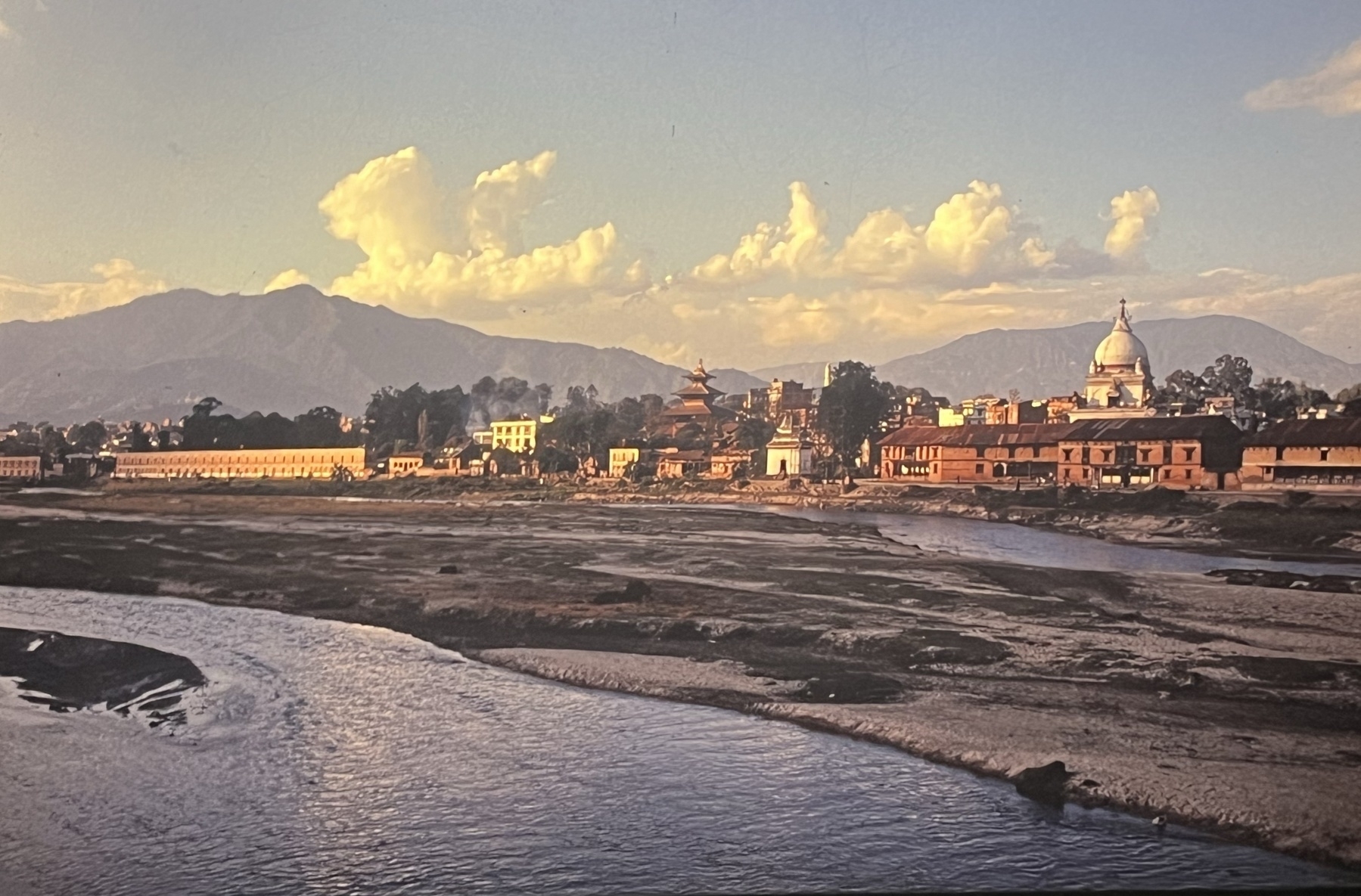Kathmandu from across the Bagmati river